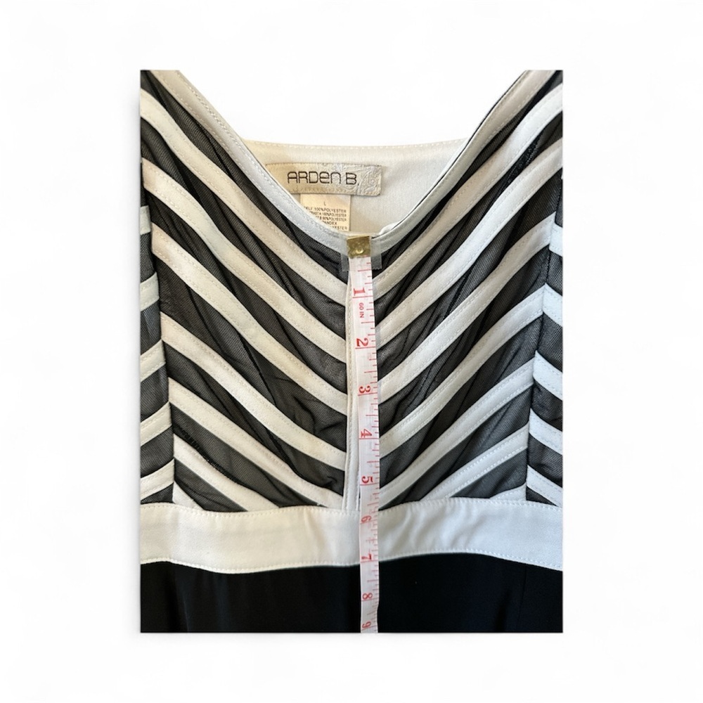 Arden B Black and White Jumpsuit - Picture 8 of 8